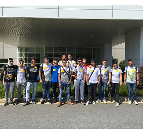 Italian Students Visit Piedmont Tech for Training and Tours