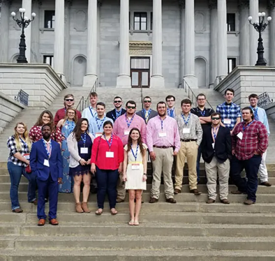 Piedmont Tech FFA Students Visit SC State House
