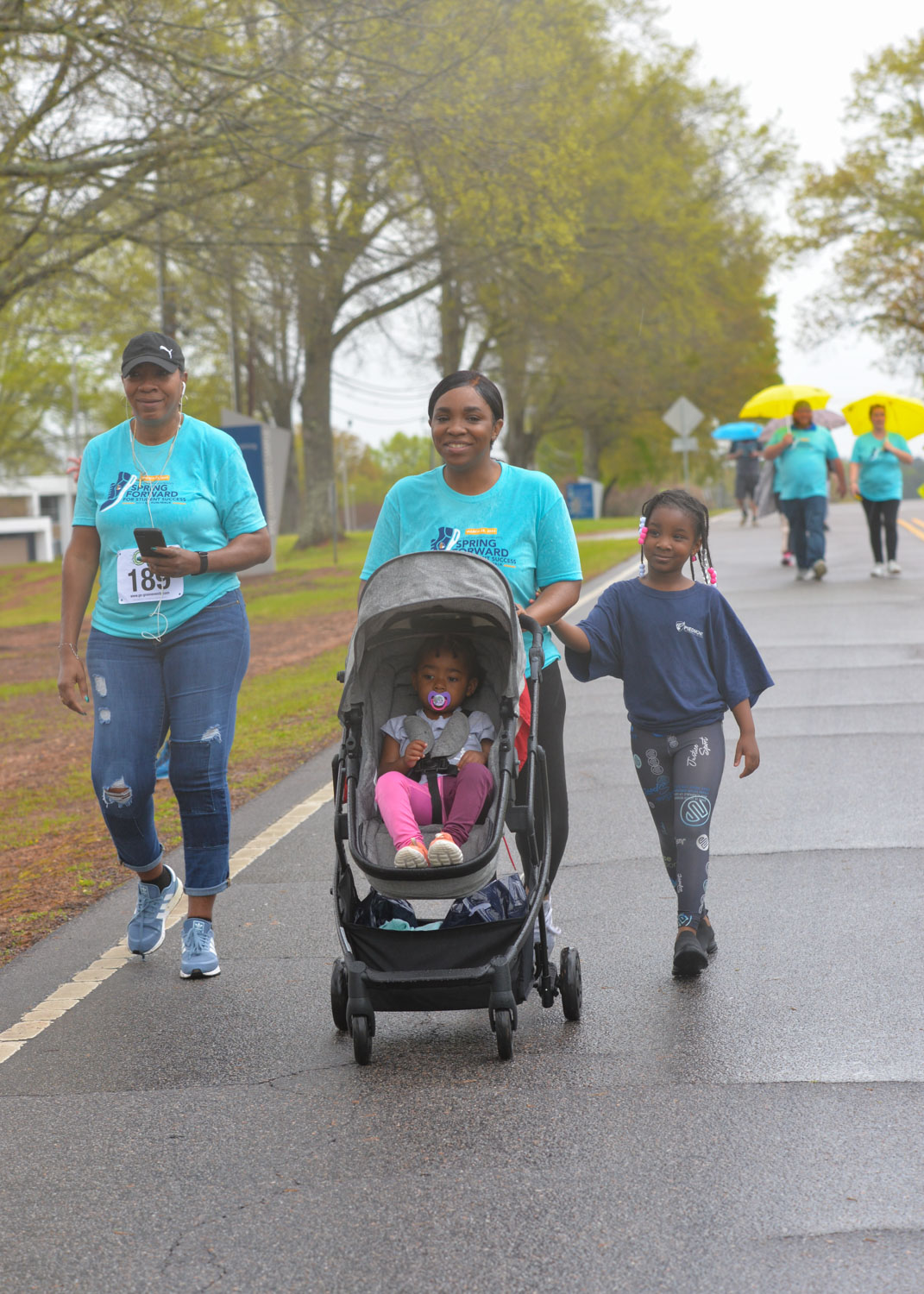 Family walking