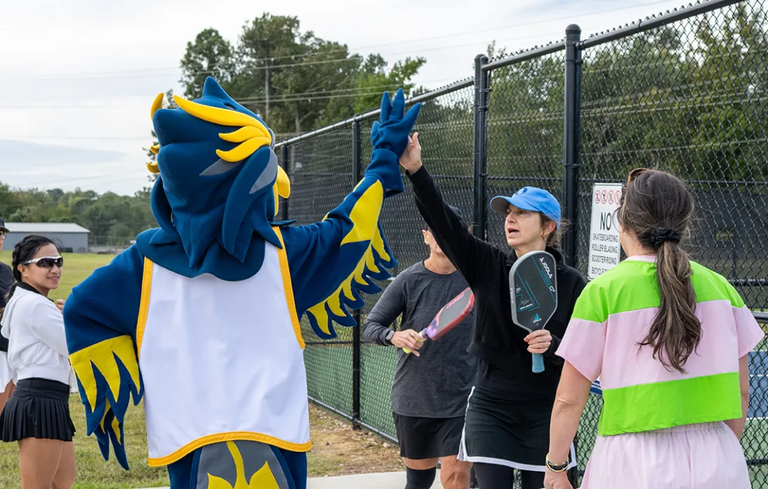 Kids highfiving Blaze