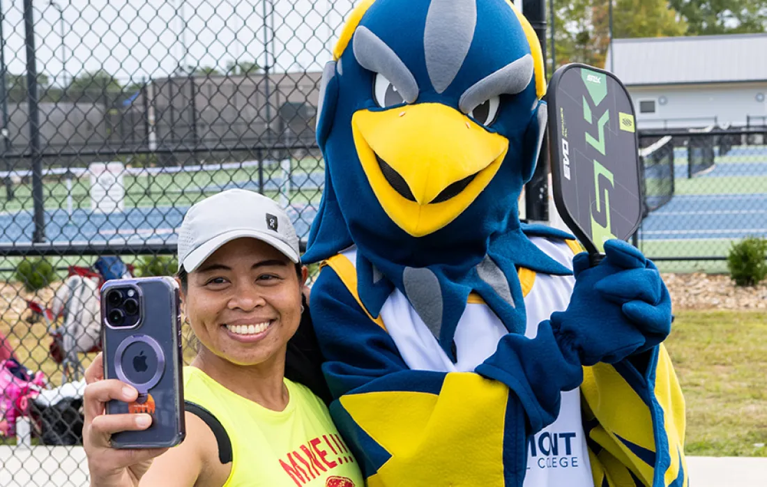 Woman taking a selfie with Blaze