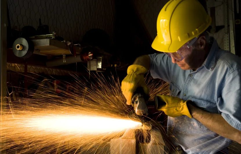 Welding sparks