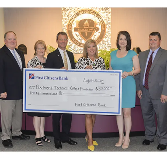 First Citizens Bank Donation to Piedmont Tech