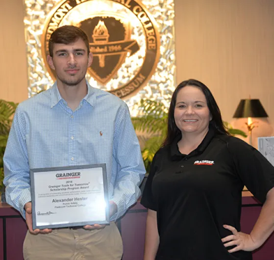 Grainger Awards Scholarship to Alexander Hester of Ninety Six