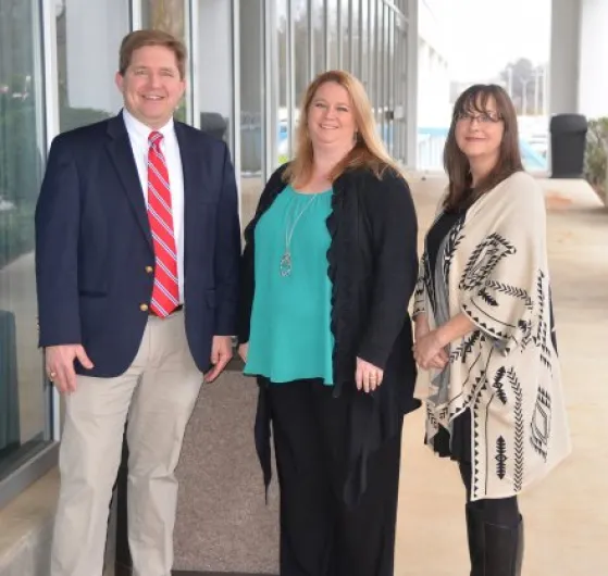 Dr. Brad Griggs, Karla Gilliam, and Bonnie Alger