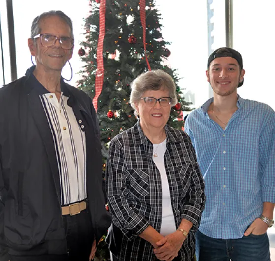 Norman Thomas, Barbara Thomas and Austin Goodman