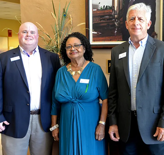 new board members Jamie McClain, Mamie Banks, and Dan Martins