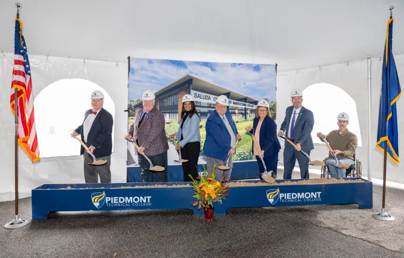 The groundbreaking ceremony for the Saluda County Center for Manufacturing Excellence was held Oct. 28.