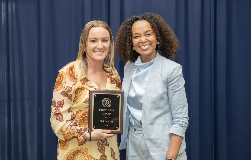Jada Perez and Dr. Hope E. Rivers