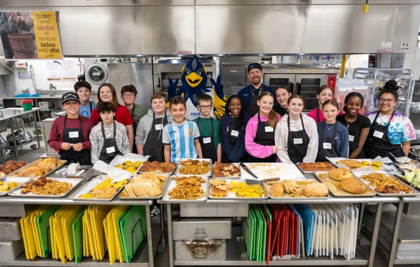 Students at the Young Chef Academy