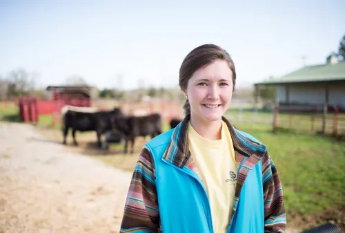 Woman in farm