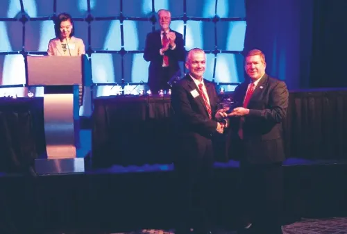 Accepting Bellwether award